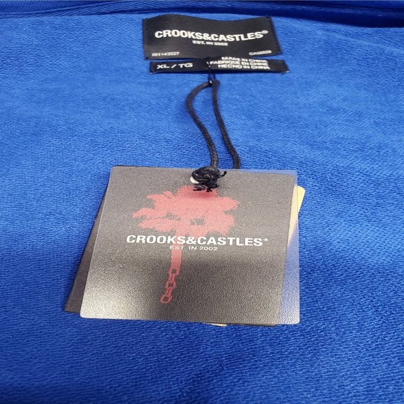 Crooks & Castles Blue Hoodie XL New With Tags - Picture 7 of 10